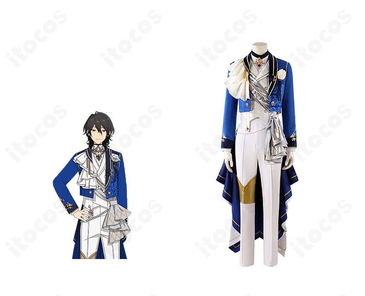 あんさんぶるスターズ！！ 朔間零 瞬ぎと展覧会衣装の全体正面とキャラクター比較。質感と再現度が分かるイメージ。