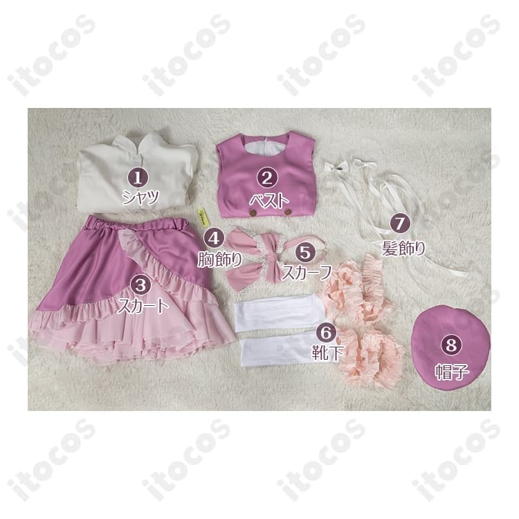 しゅごキャラ! ほしな歌唄 駅員風コスプレ衣装｜クラシカルで上品、写真映えするフルセット - 5枚目の画像