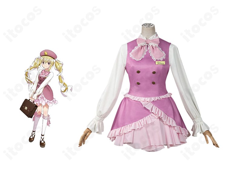 しゅごキャラ! ほしな歌唄のクラシカル駅員風コスプレを着用イメージで紹介。蝶ネクタイと金ボタンが映える上品な装い。