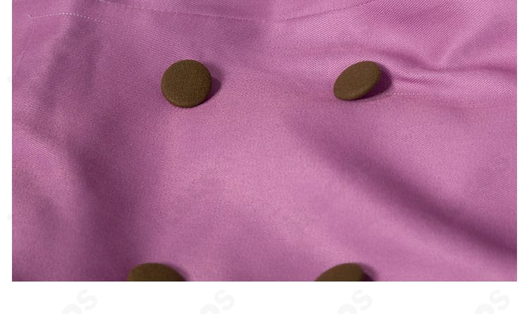 高級感のある金属ボタンのアップ。しゅごキャラ! ほしな歌唄 衣装の質感を表現。