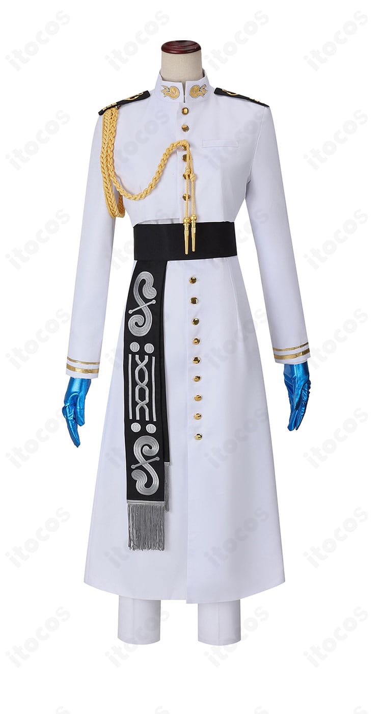 Fate/Grand Order Arcade ネモ 士官服コスプレ衣装の正面全体。コートとオーバースカートのライン、襟元の意匠を確認できます。