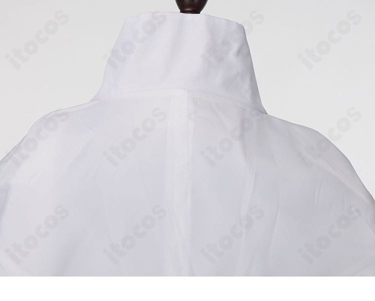 ロングコート背面装飾のステッチと意匠ディテール