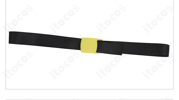 ジュビリー コスプレ衣装のレザールックベルト詳細。アクセントとしての存在感