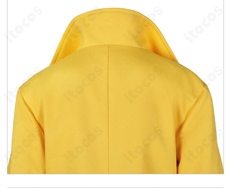 ジュビリー コスプレ衣装の背面デザイン。コートの落ち感とバックシルエット