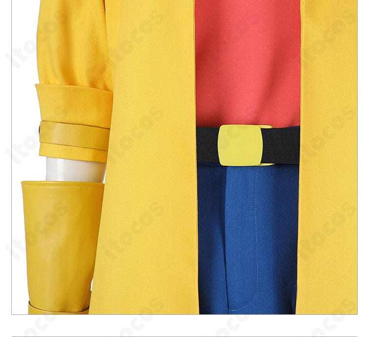 ジュビリー コスプレ衣装のウエスト付近ディテール。ベルト位置と腰回りのフィット感