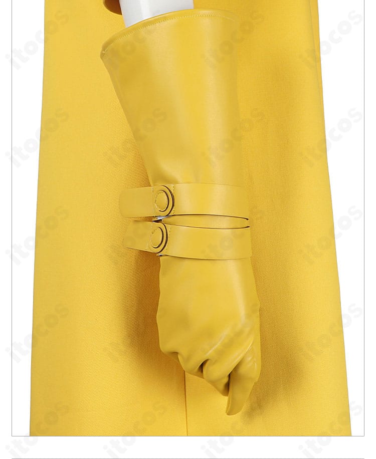 ジュビリー コスプレ衣装の手袋クローズアップ。指ぬき仕様でアクティブな印象