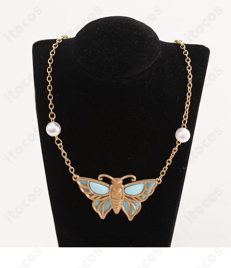 Identity V 第五人格 昆虫学者 メリー・プリニウス 衣装の蝶モチーフネックレスのディテール