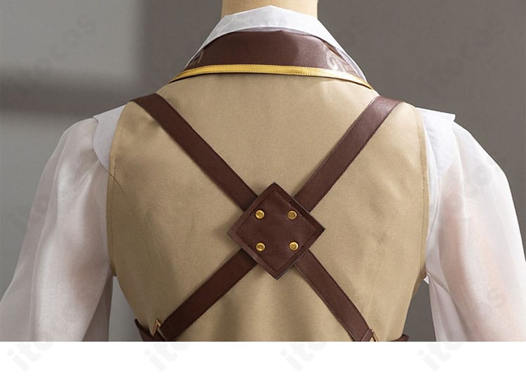 Identity V 第五人格 昆虫学者 メリー・プリニウス 衣装の背面ディテールアップ。ヨークと縫製ラインの再現