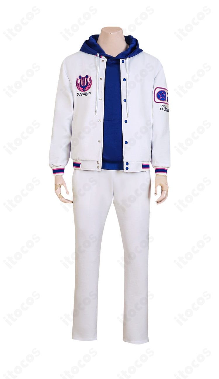 第五人格 傭兵（ナワーブ・サベダー）OPH戦隊・現代服の正面アップ。配色とカッティングがリアルに表現されたコートとインナー。