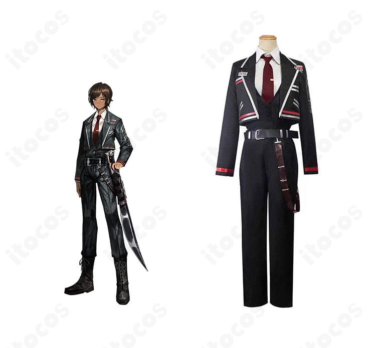 Limbus Company アウトィス（ウーティス）コスプレ衣装の集合画像。高忠実度のロングコート制服とキャラクター組み合わせの全体イメージ。