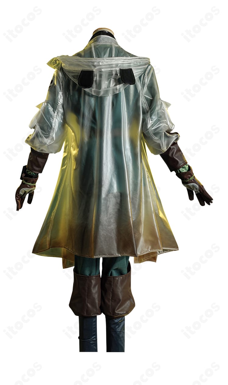 第五人格 墓守コスプレ衣装の背面全体。背中の切り替えと裾のシルエットが伝わる