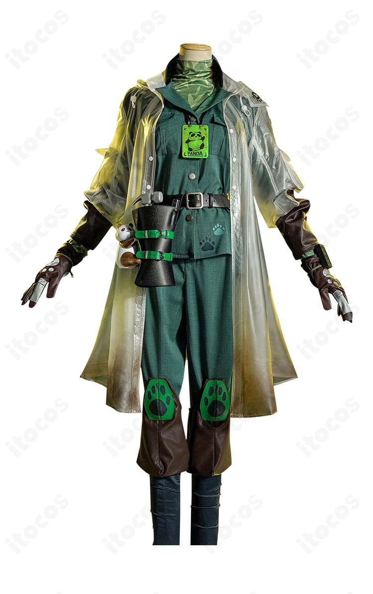 第五人格 墓守（アンドルー・クレス）コスプレ衣装の正面アップ。ジャケットと胸元装飾の細部が見える