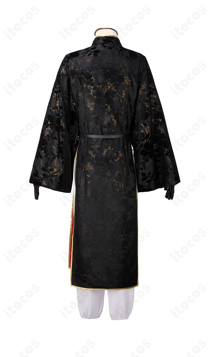 FGO テスカトリポカ衣装のインナー背面ディテール。背面の切り替えとシルエット形成を示す。