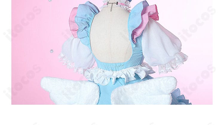 初音ミク 夢かわプリンセス衣装の背面装飾ディテール。背中のリボンと装飾の構成