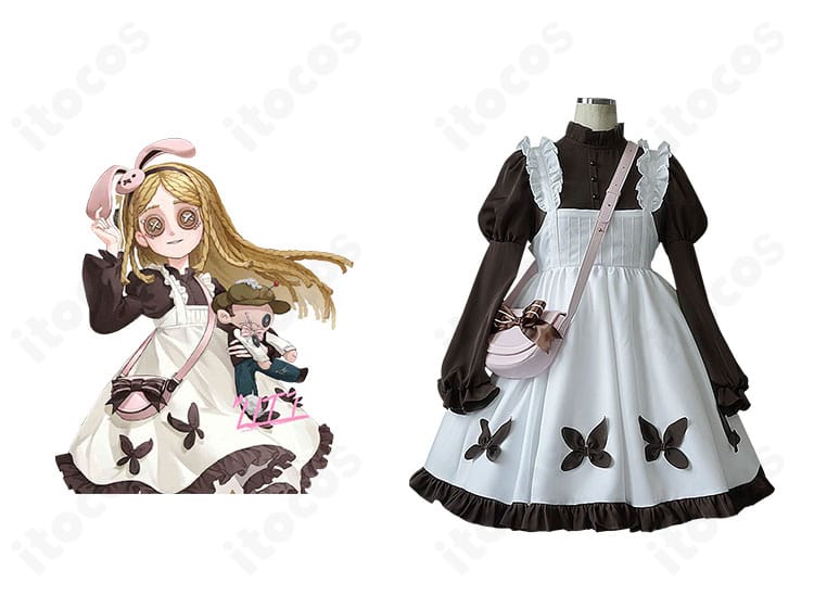 第五人格 Identity V 少女「記憶」ローソンコラボ衣装とキャラクターの組み合わせ。高再現の配色とデザインを示すイメージ。