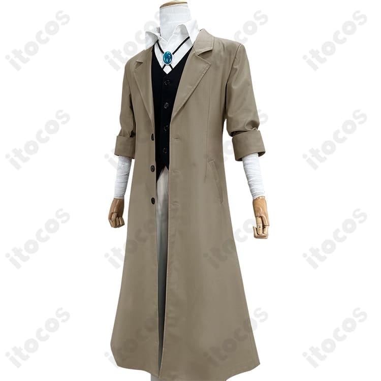 太宰治 コスプレ衣装｜高再現トレンチコート6点セット 快適で動きやすく撮影に最適 - 3枚目の画像