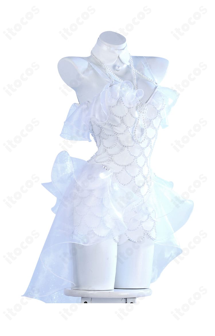 グレイス コスプレ衣装の側面シルエット画像（曲線ラインの確認）