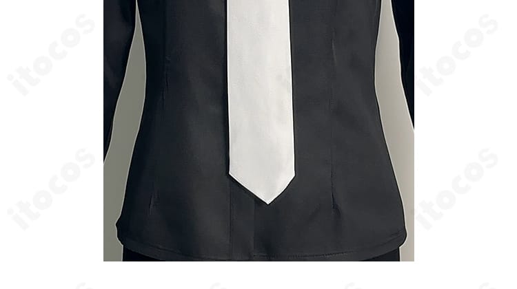 ウエスト周りの装飾近接｜スカートのシルエットと腰位置のラインを示す学園制服風デザイン