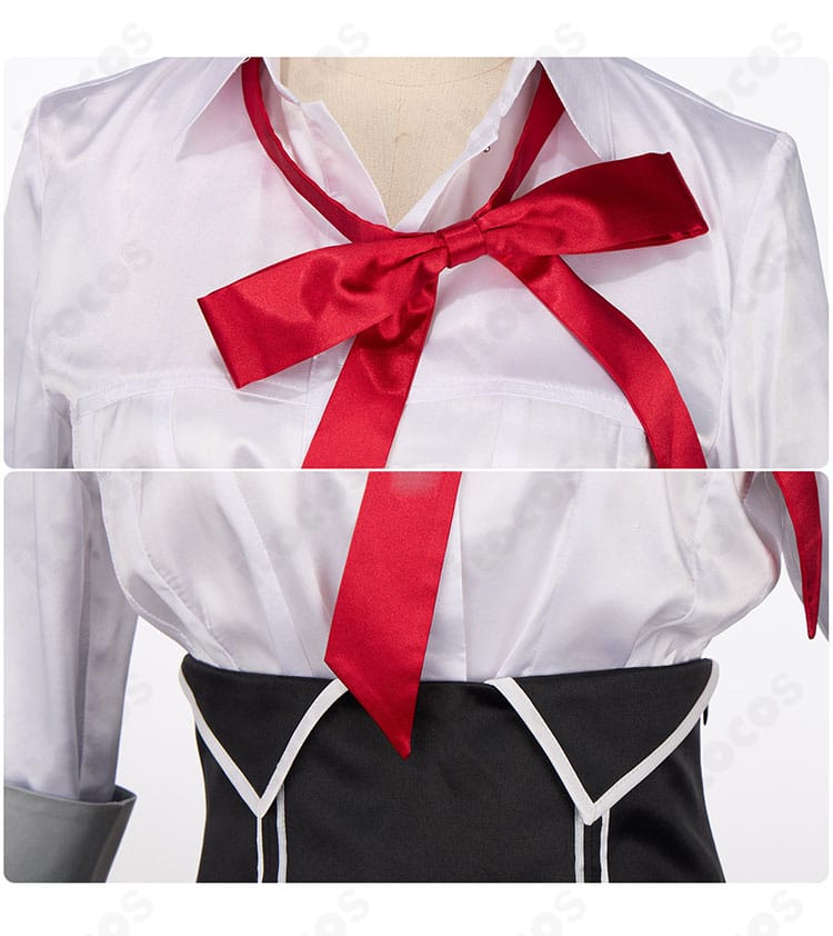 夜桜キララ衣装のリボンとウエスト周りの装飾クローズアップ。質感と造形、縫製の丁寧さが分かる詳細画像。