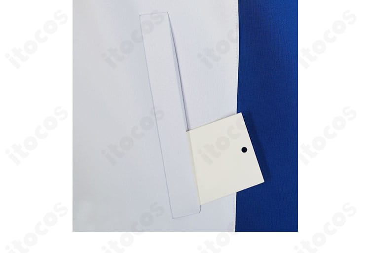 テニスの王子様 越前リョーマ 青春学園ジャージ ポケット周辺のデザインと縫製アップ