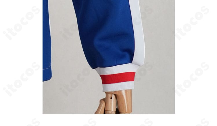 テニスの王子様 越前リョーマ 青春学園ジャージ 袖口のライン装飾とカフ形状の近接