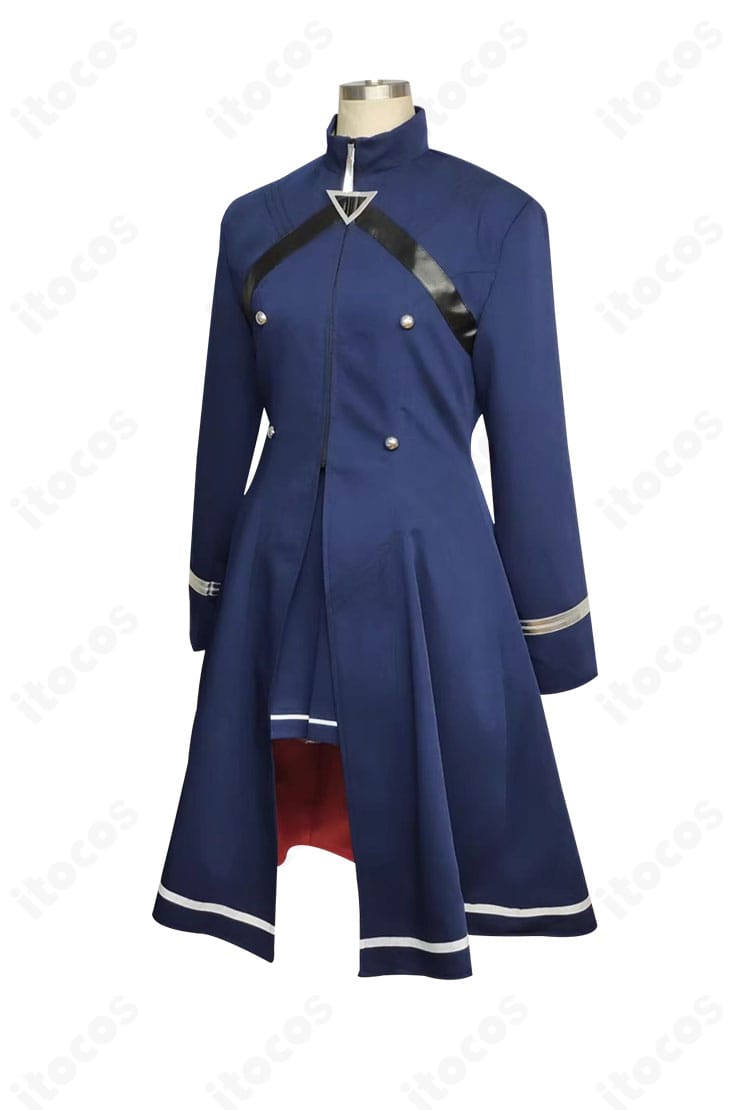 小鳥遊ホシノ軍服コスプレの側面シルエット。立体感のあるラインでポージングが映える仕上がり。