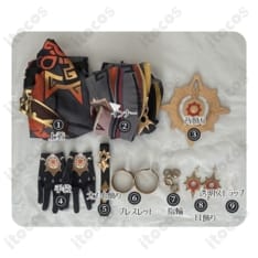 原神 マーヴィカ 炎神 コスプレ衣装｜豪華刺繍で高再現、軽量で撮影・イベントに最適 - 5枚目の画像（サムネイル）