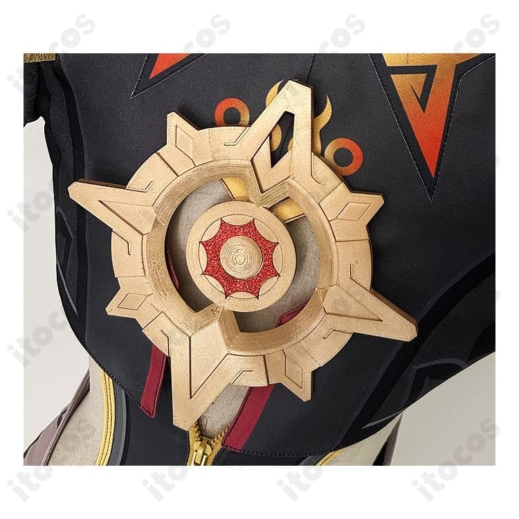 原神 マーヴィカ 炎神 コスプレ衣装｜豪華刺繍で高再現、軽量で撮影・イベントに最適 - 4枚目の画像