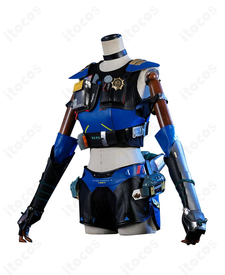 側面全体像｜ゼンレスゾーンゼロ 青衣（チンイー） コスプレ衣装のサイドシルエットと装飾配置