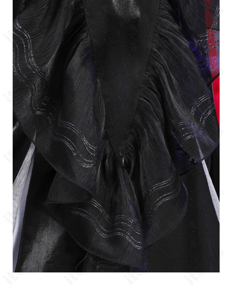 スカート裾の装飾クローズアップ。縁取りの意匠とドレープ感を示す無期迷途 デレーヤ衣装のディテール