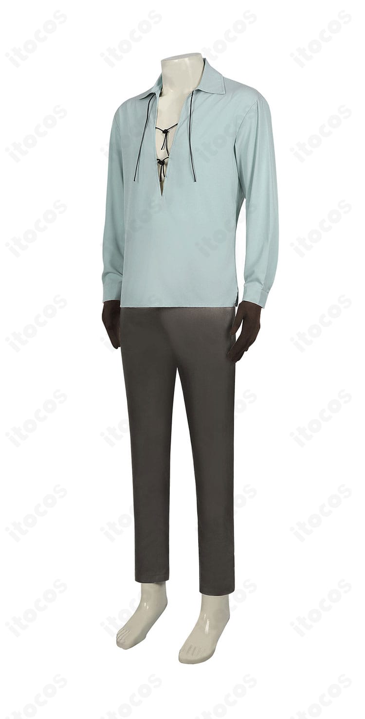 側面ビュー。アドニス衣装の横ラインと装飾配置、可動性が分かる角度