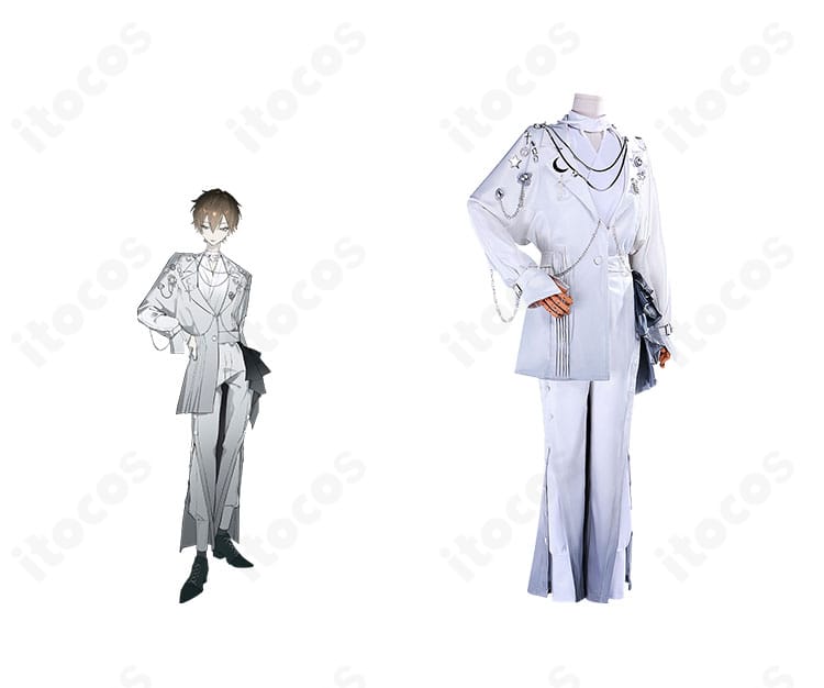 プロセカ 東雲彰人 未来都市であっちこっちチーム エイプリルフールver. コスプレ衣装一式を着用した全身イメージ。役柄の雰囲気を高再現。