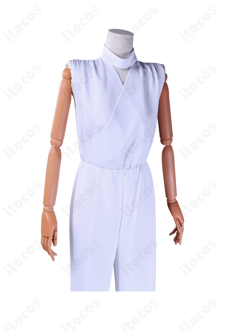 プロセカ 東雲彰人 エイプリルフールver. 内搭の正面ディテール。ジャンプスーツのファスナーと切替デザインをクローズアップ。