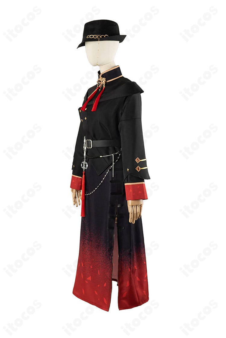 インナー左側装飾の詳細。紐飾りの取り付け位置と質感が分かる星街すいせい衣装