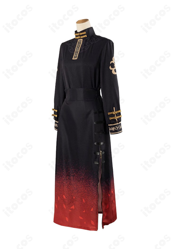 星街すいせい 東洋風スーツ衣装の装飾全体を俯瞰。襟・腰・チェーンの組み合わせ例