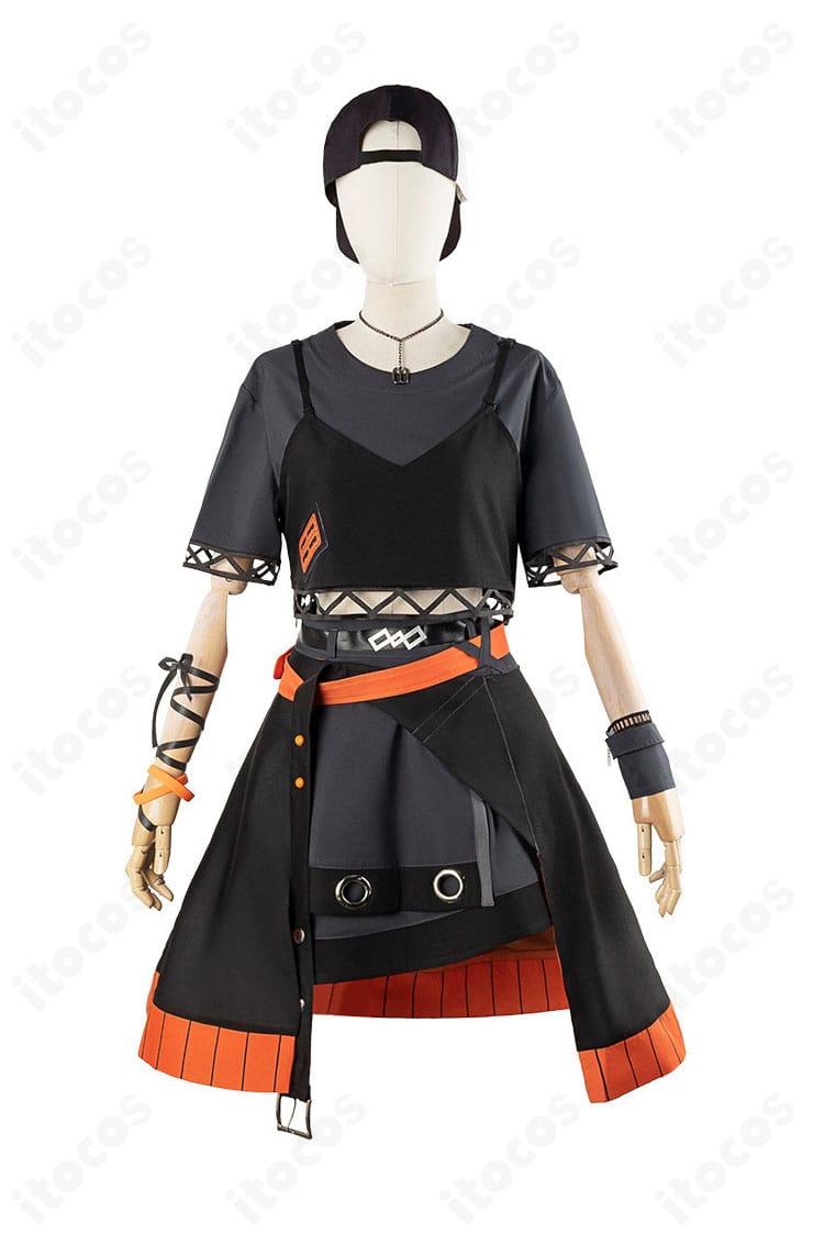 プロセカ 小豆沢こはね『眠ってしまわないように』コスプレ衣装の正面全体。トップスとオーバースカートのラインが際立つ。