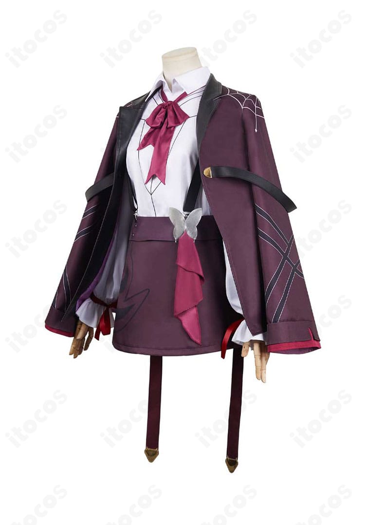 崩壊：スターレイル カフカ ちびネコシリーズの側面。ロングコートのラインとシルエットの美しさが際立つ全身カット。