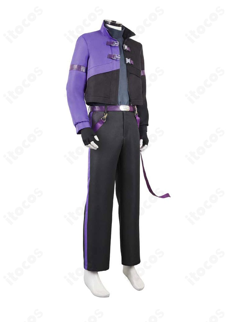 怪獣8号 保科宗四郎 防衛隊制服コスプレの右側面ビュー。サイドラインの美しさと可動域を意識した設計が分かる画像