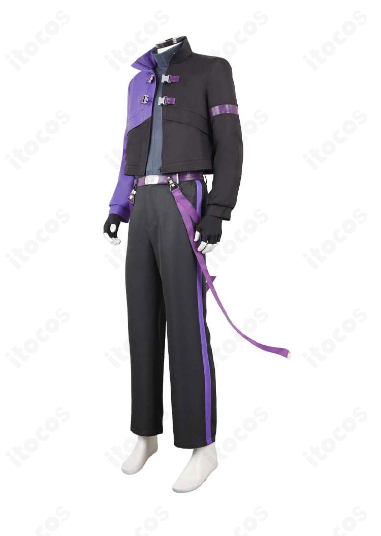 怪獣8号 保科宗四郎 防衛隊制服コスプレの左側面ビュー。簡潔で無駄のないラインとディテールのバランスが見える画像