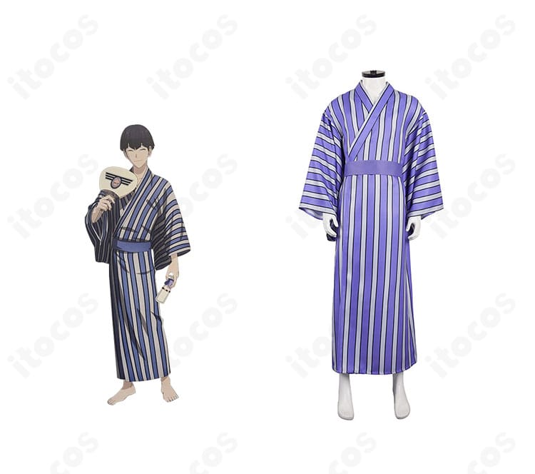 怪獣8号 保科宗四郎の浴衣コスプレ衣装一式。和装の質感とデザイン全体を確認できるイメージ。