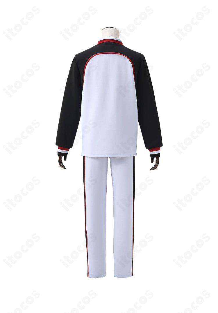 黒子のバスケ 黒子テツヤ 誠凛高校ジャージの背面。後ろ身頃のラインと運動しやすい設計を確認できる画像。