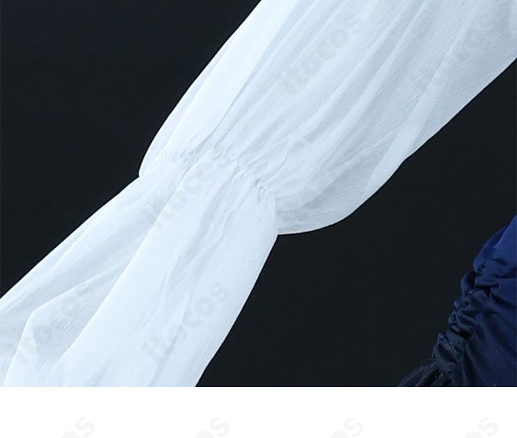 袖パーツの接写｜多祢村理子 水着コスのスリーブ装飾と質感表現