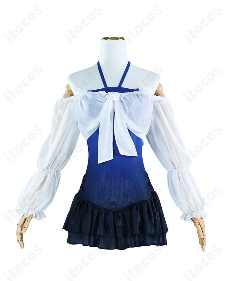 商品正面画像｜多祢村理子 水着コスプレ衣装のフロントデザインと装飾配置のディテール