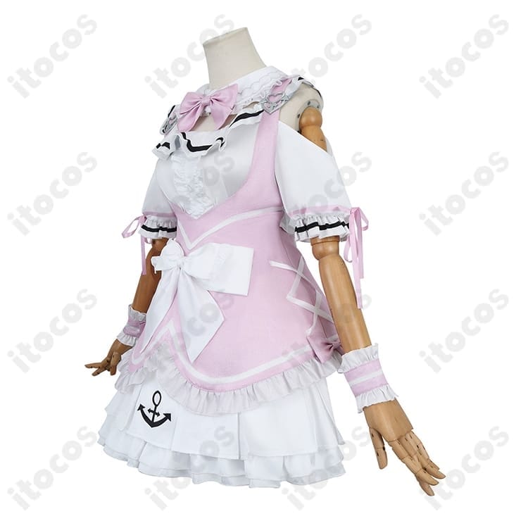 ホロライブ 湊あくあ ピンクメイド コスプレ衣装。可愛いシルエットでイベント映え - 2枚目の画像