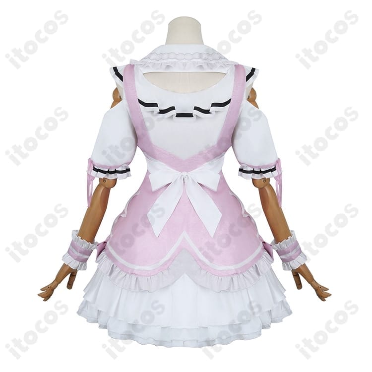 ホロライブ 湊あくあ ピンクメイド コスプレ衣装。可愛いシルエットでイベント映え - 3枚目の画像