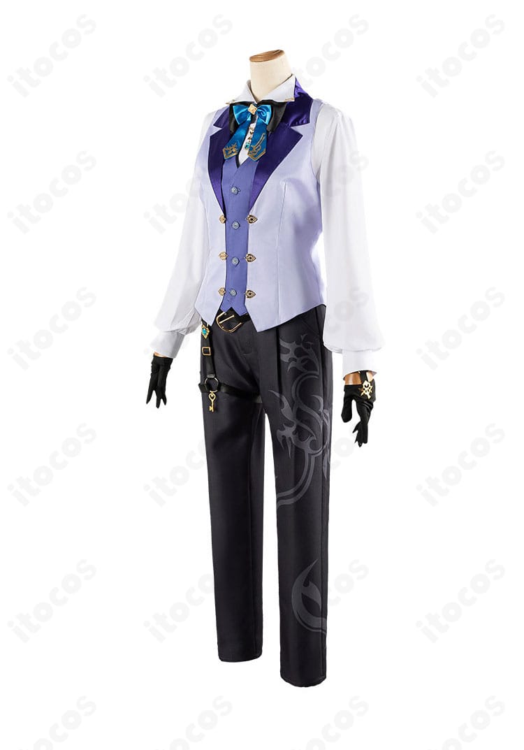 にじさんじ 榊ネス コスプレ衣装・インナー正面。ベストとシャツの重なり、襟元の構成が見える