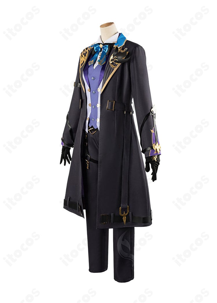 にじさんじ 榊ネス コスプレ衣装・左側面。太もも飾りや腕ベルトの見え方を捉えた画像