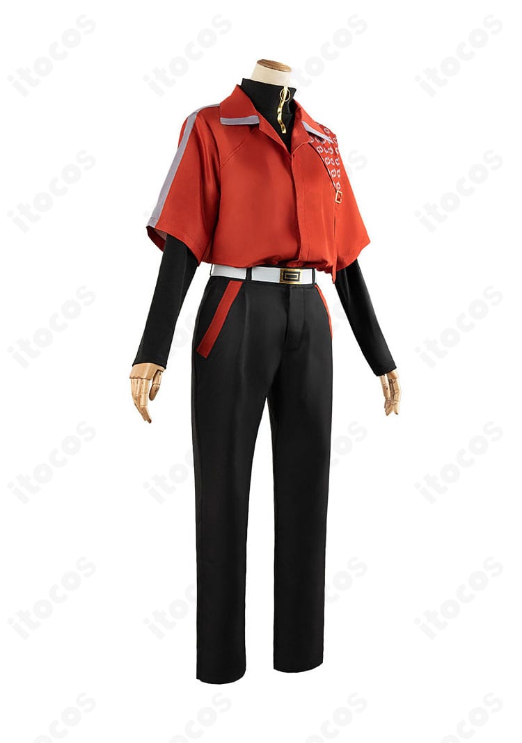 ITOCOS 18TRIP 西園練牙 私服スタイルの右側面。パンツラインとフィット感、サイドの落ち感を確認可能。