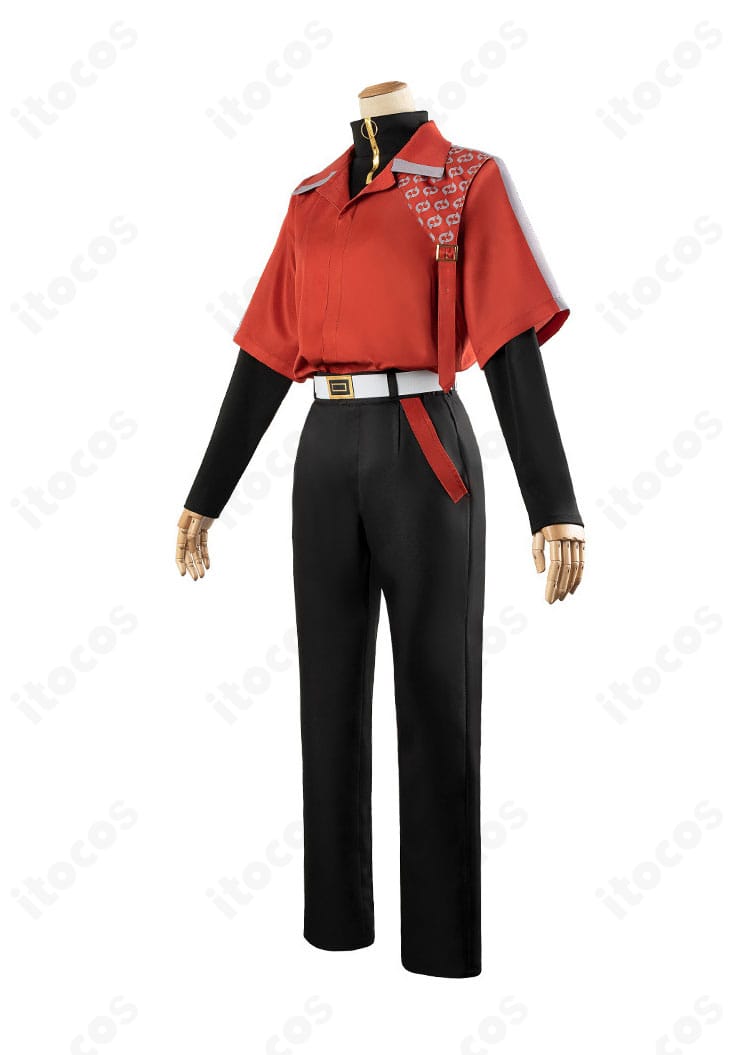 ITOCOS 18TRIP 西園練牙 私服スタイルの左側面。袖丈と裾のバランス、ステッチの整いを確認。