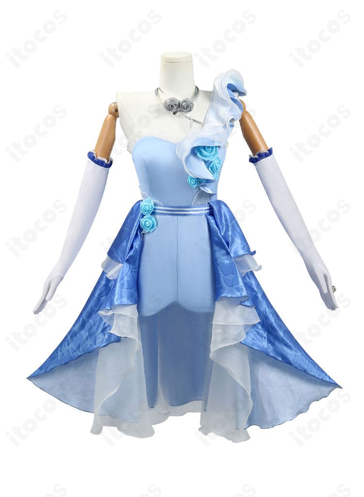 調香師（ヴェラ・ナイエル）波を追うバラ コスプレ衣装の正面全体像